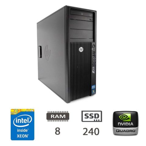 REGLOO HP Z420 TOWER - E5-1620/8/SSD240/FX370/W10PMAR/2Y