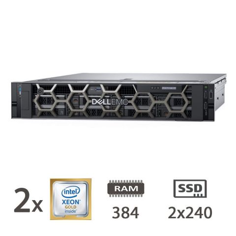 REGLOO SERVER DELL R740 2XGOLD 5215/384GB/2XSSD240GB/H330