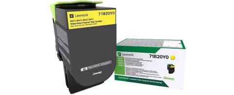 LEXMARK TONER CS/CX3/4/517 RETURN YELLOW (2.3K )