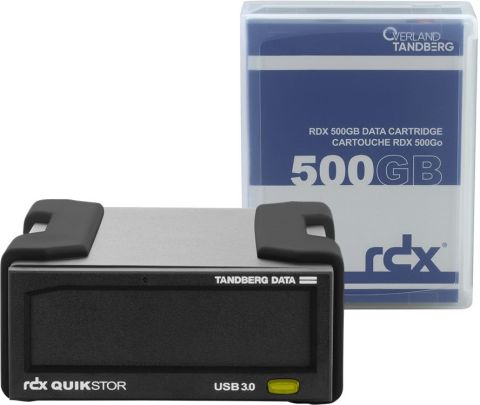OVERLAND TANDBERG TANDBERG RDX EXTERNAL DRIVE KIT WITH 500GB, USB3+