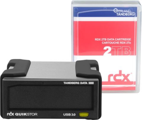 OVERLAND TANDBERG TANDBERG RDX EXTERNAL DRIVE KIT WITH 2TB, USB3+