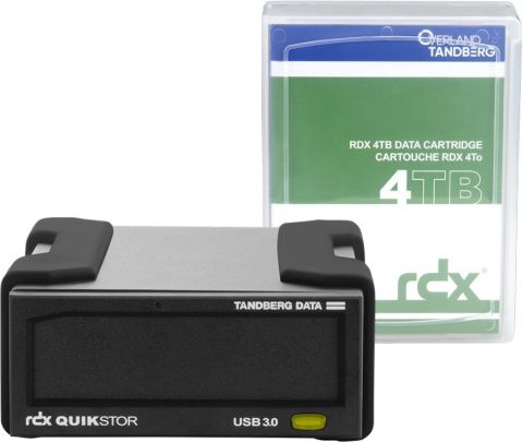 OVERLAND TANDBERG TANDBERG RDX EXTERNAL DRIVE KIT WITH 4TB, USB3+