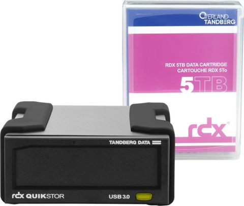 OVERLAND TANDBERG TANDBERG RDX EXTERNAL DRIVE KIT WITH 5TB, USB3+
