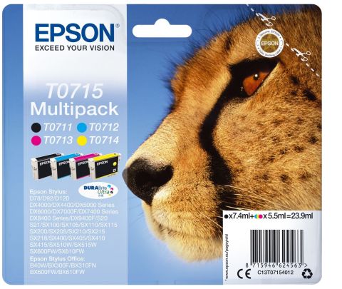 EPSON CARTUCCIA T0715 SERIE GHEPARDO MULTIPACK