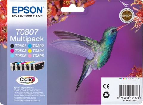 EPSON CARTUCCIA T0807 SERIE COLIBRI MULTIPACK