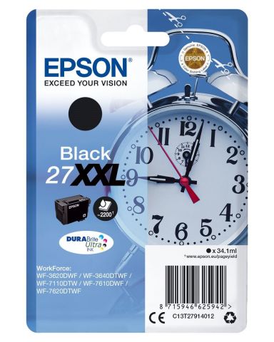 EPSON CARTUCCIA 27XXL SERIE SVEGLIA NERO 2200PAG/34,1ML