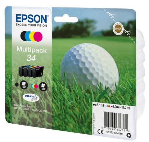 EPSON 34 GOLF BALL DURABRITE ULTRA MULTIPACK 4-COLOURS I