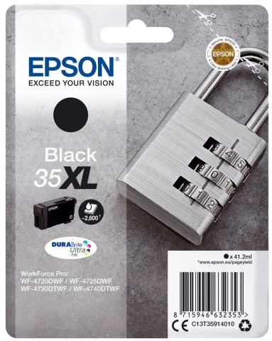 EPSON CARTUCCIA 35XL SERIE PADLOCK NERO 2600PAG/41,2ML