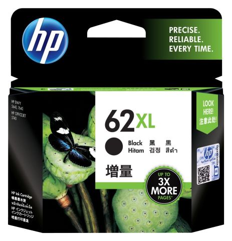 HP INC. HP 62XL BLACK INK CARTRIDGE