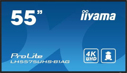 IIYAMA 55 3840x2160, UHD IPS panel DVI-I VGA HDMIX3