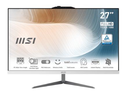 MSI AIO I7-1255U 16GB 512SSD 27FHD WIN11PRO WHITE