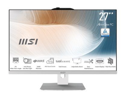 MSI AIO CORE 5 120U 8GB 512GB 27FHD WIN11PRO WHITE