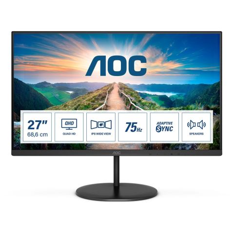 AOC 27 2560 X 1440, QUAD HD (QHD) HDMI/DP MULTIMED