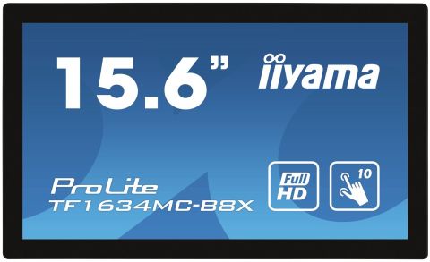 IIYAMA 15,6 PCAP TOUCH 1920X1080, DISPLAYPORT, HDMI, VGA