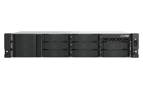 QNAP 8-BAY SHORT DEPTH RACKMOUNT NAS, INTEL ATOM C5125
