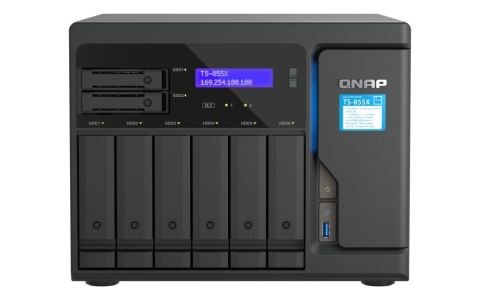 QNAP QNAP NAS QUTS HERO 6X3.5 + 2X2.5 BAY C5125 8GB