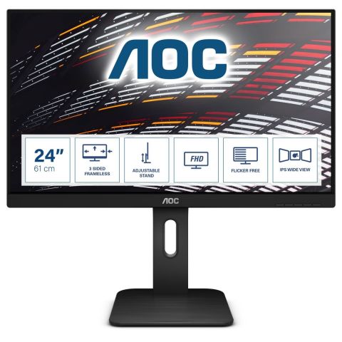AOC 24 16 10 1920X1200 60HZ VGA/DVI/HDMI/DP NERO