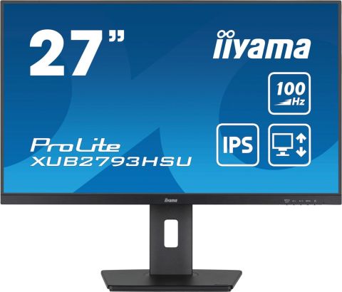 IIYAMA 27 IPS-panel, 1920x1080@100Hz HDMI, DisplayPort